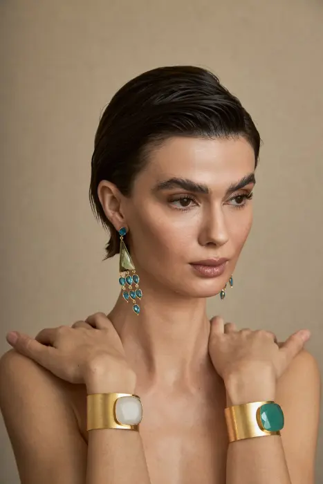 Pulsera Brazalete Piedra Semipreciosa