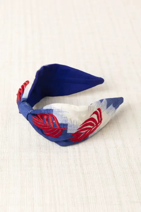 Diadema Bordada Hojas