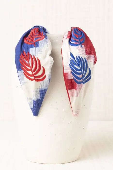 Diadema Bordada Hojas