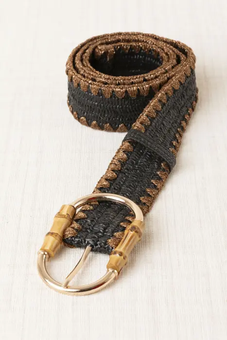 Cinturón Rafia Glitter