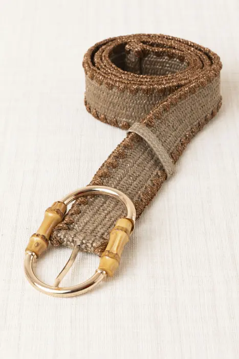 Cinturón Rafia Glitter