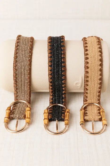 Cinturón Rafia Glitter