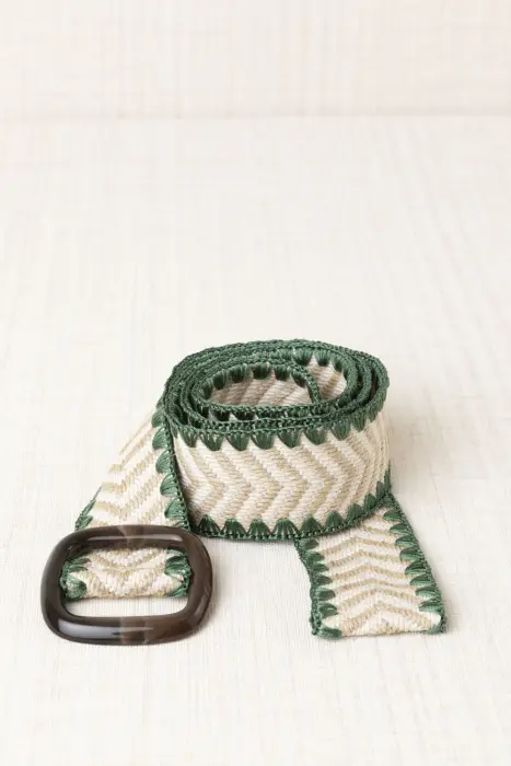 Cinturón Bordado Croché