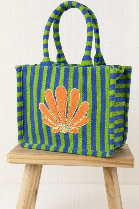 Bolso Totte Rayado Bordado