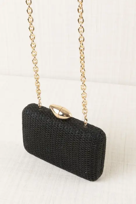 Bolso Clutch Tejido Natural