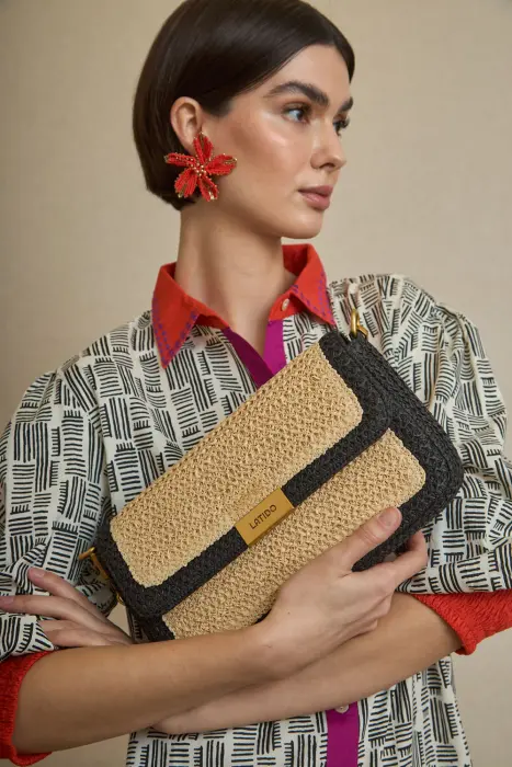 Bolso Rafia Solapa Midi