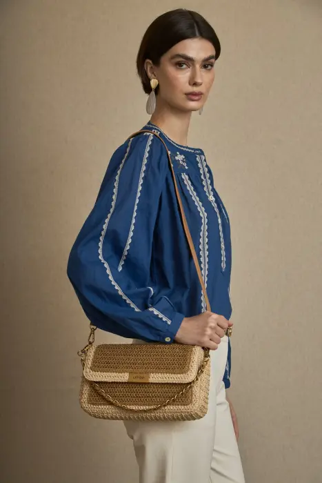 Bolso Rafia Solapa Midi