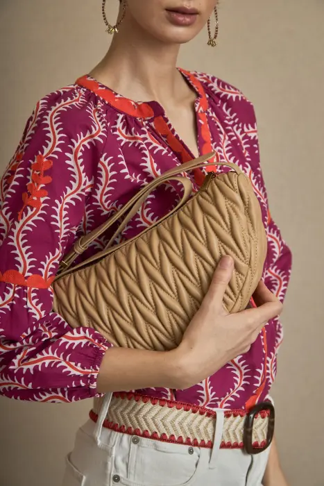 Bolso Plisado Medialuna