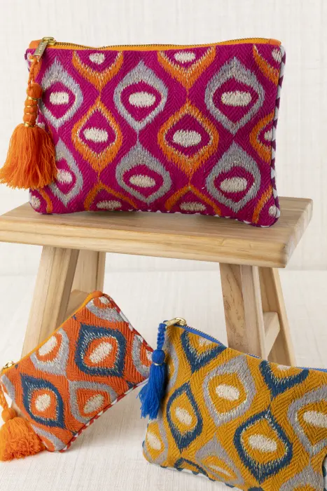 Bolsita Bordado Geometría (L)