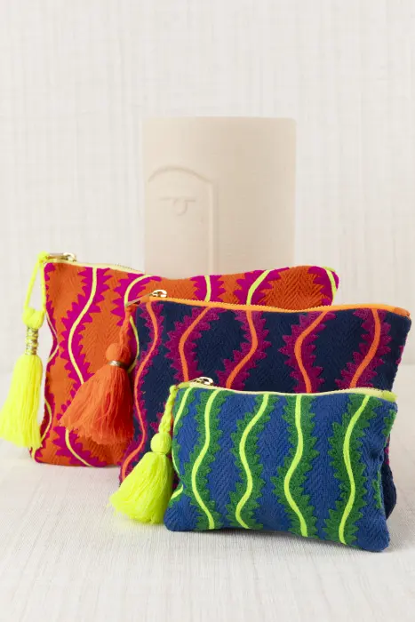 Bolsita Bordado Ondas (L)