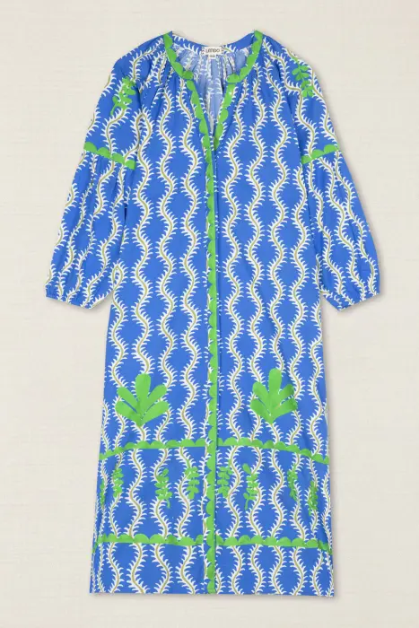 Vestido Kurta Ondas Bordada