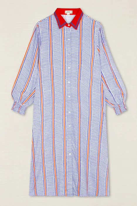 Vestido Camisero Rayado