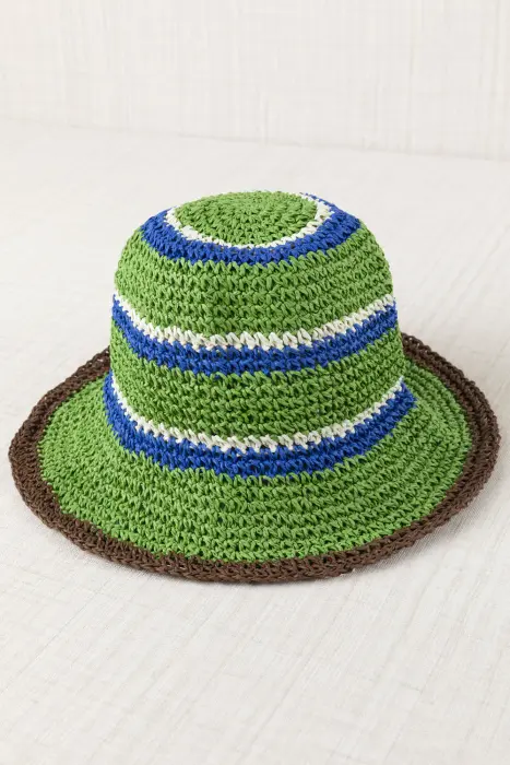 Gorro Rafia Rayas