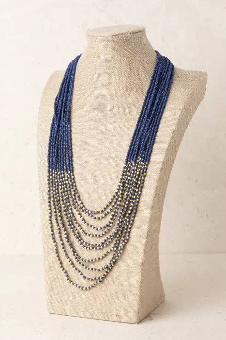 Collar Combinado Resina y Brillo
