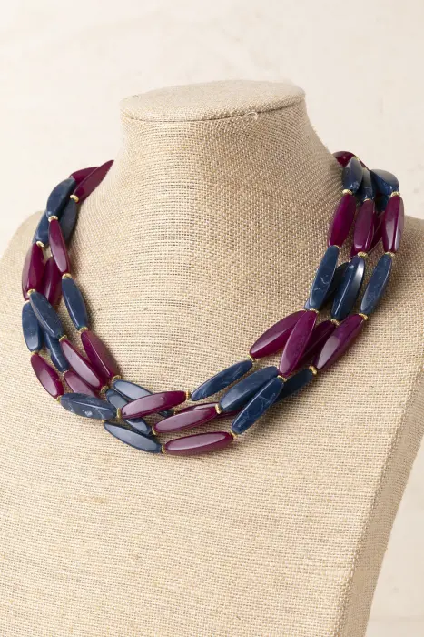 Collar Corto Resina Combinada