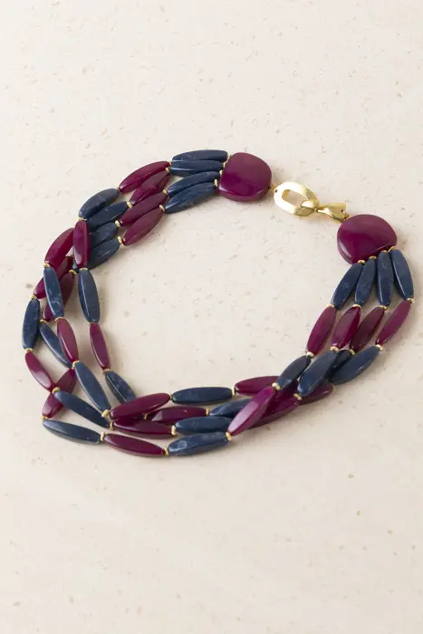 Collar Corto Resina Combinada