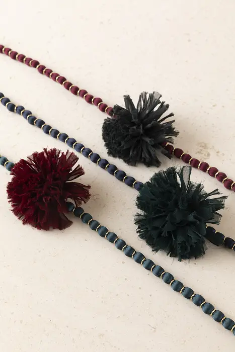 Collar Largo Flor Gasa