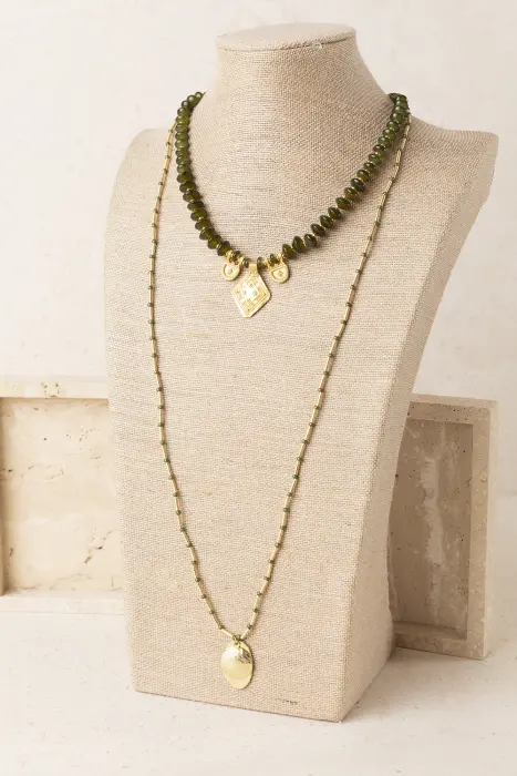 Collar Doble Colgante