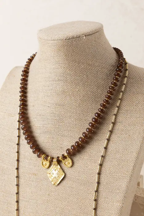 Collar Doble Colgante
