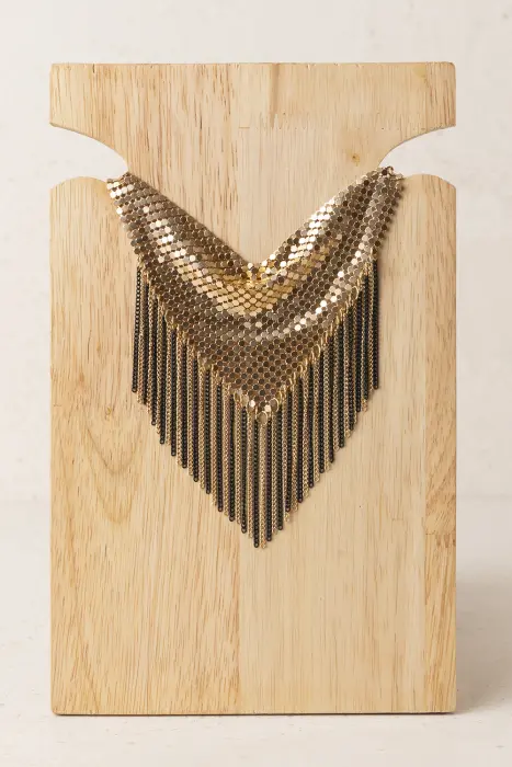 Collar Chocker Malla y Flecos