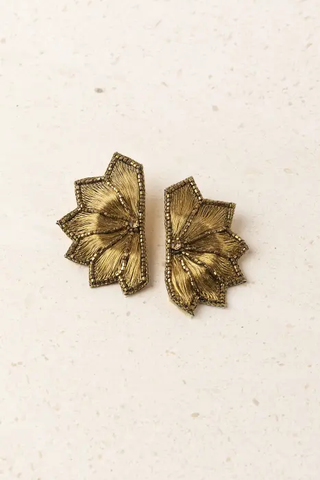 Pendientes Mediaflor Bordados