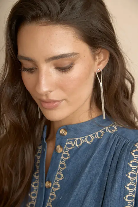 Pendientes Largos Brillo