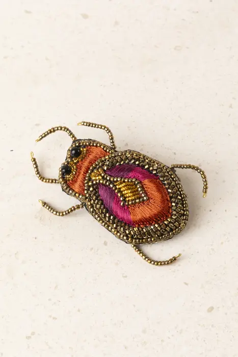 Broche Insecto Bordado