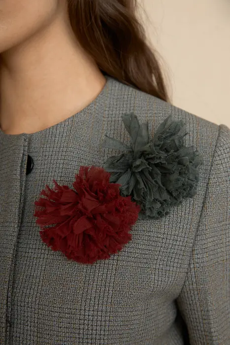 Broche Flor Gasa