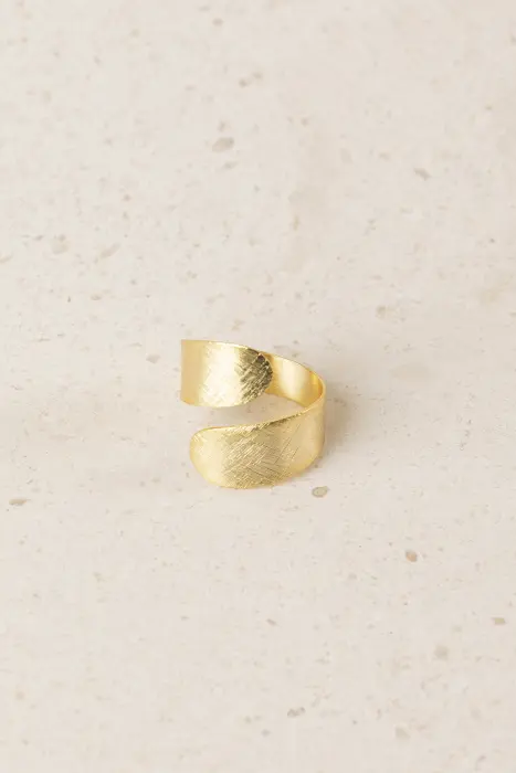 Anillo Latón Baño Oro