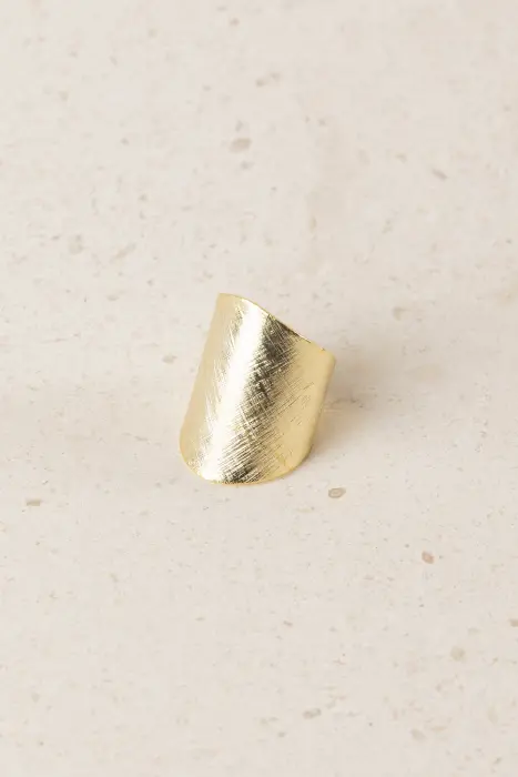 Anillo Latón Baño Oro