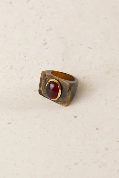Anillo Resina y Piedra