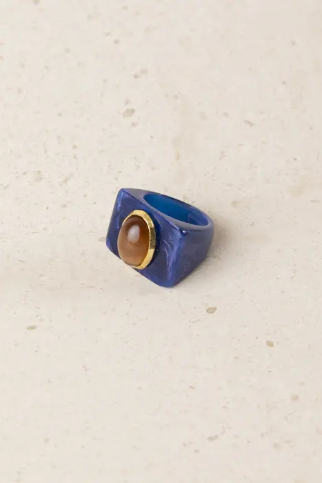 Anillo Resina y Piedra