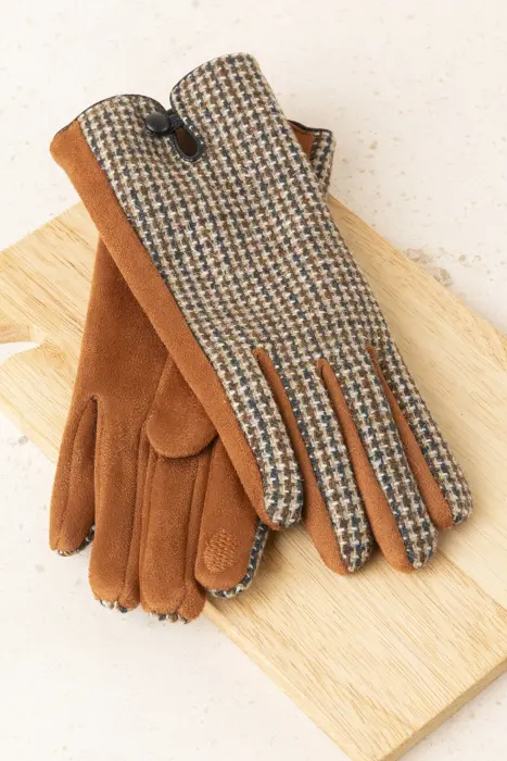 Guantes Tweed y Ante