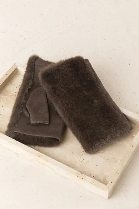 Guantes Mitones Pelo