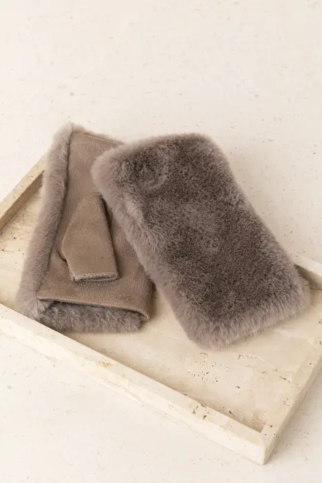 Guantes Mitones Pelo