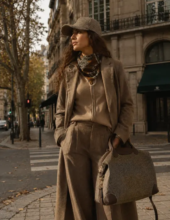 Bolso Viaje Tweed Mediano