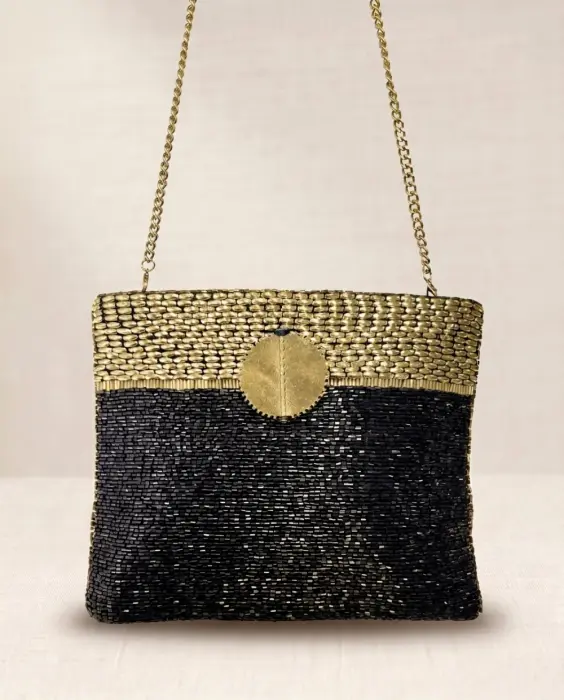 Bolso Cartera Broche Metálico