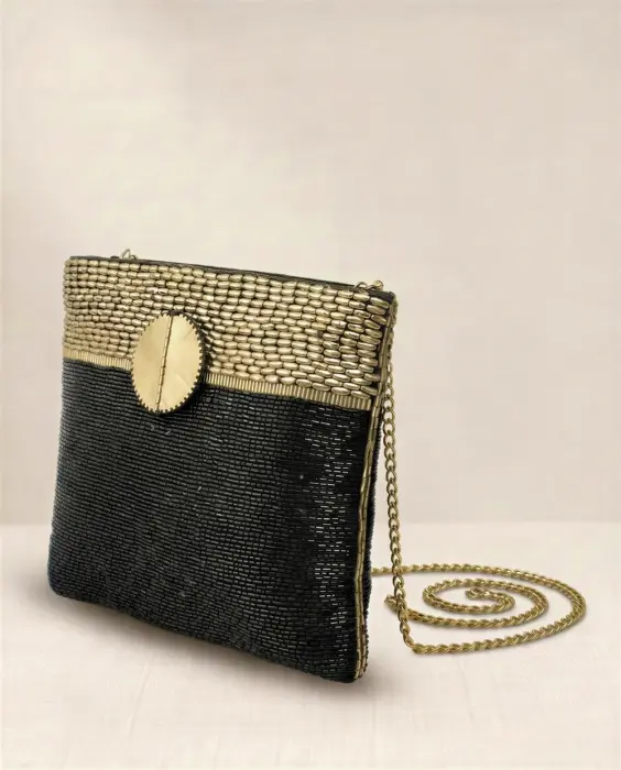 Bolso Cartera Broche Metálico