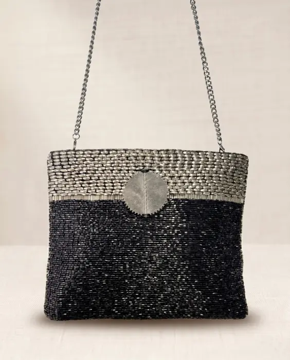 Bolso Cartera Broche Metálico