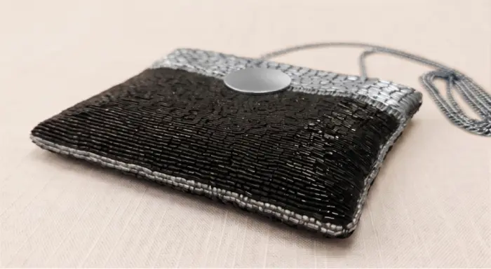 Bolso Cartera Broche Metálico