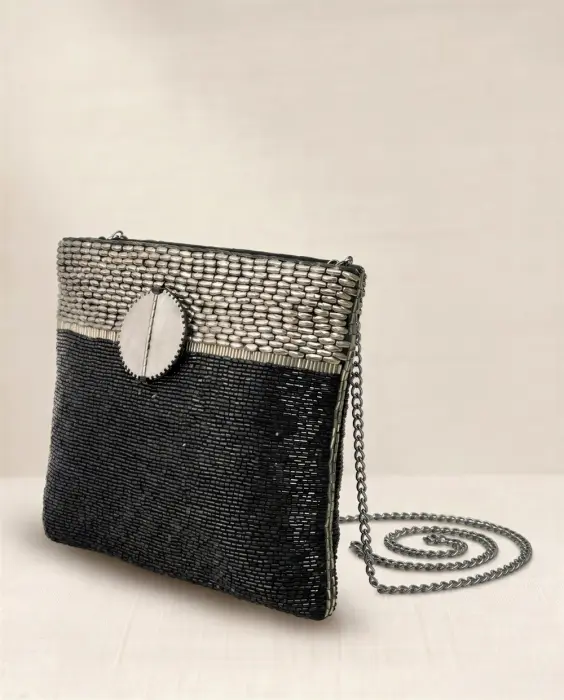 Bolso Cartera Broche Metálico