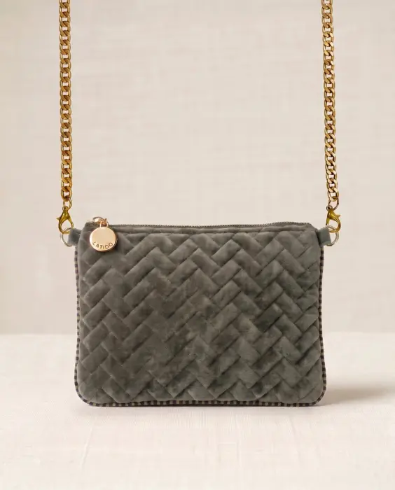 Bolso Bandolera Terciopelo Acolchada