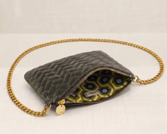 Bolso Bandolera Terciopelo Acolchada