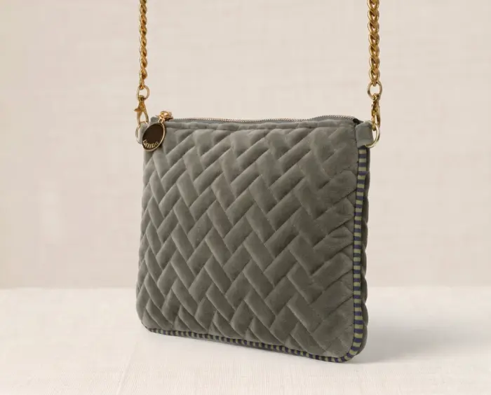 Bolso Bandolera Terciopelo Acolchada