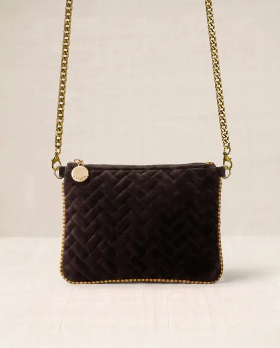 Bolso Bandolera Terciopelo Acolchada