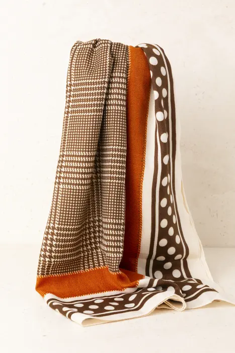Fular Estampado Pata de Gallo