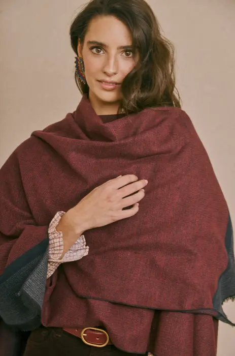 Poncho Bicolor Espiga