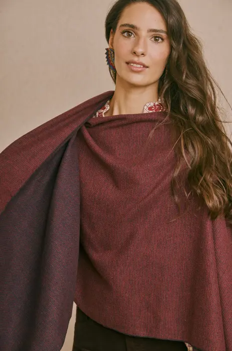 Poncho Bicolor Espiga