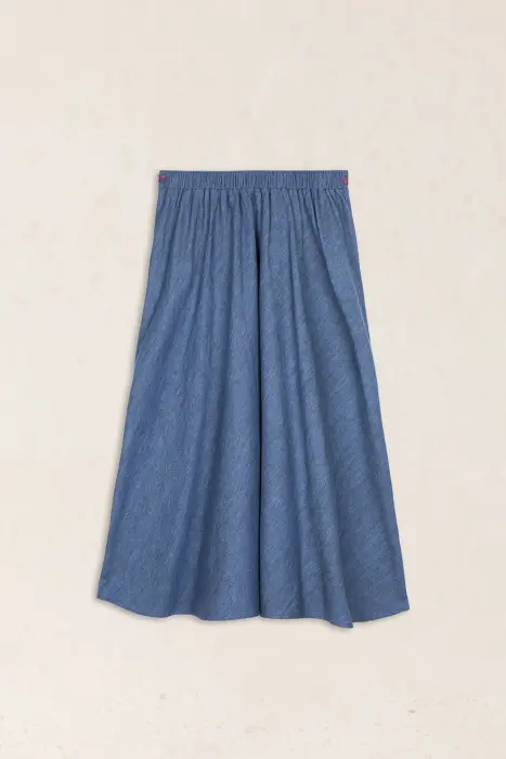 Falda Denim Bordada
