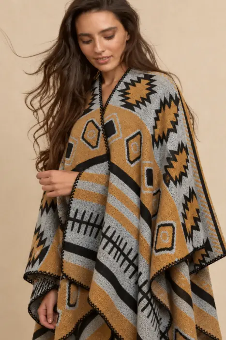 Poncho Zig Zag